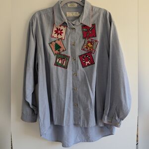 Vintage Jennifer Blair By Northern Isles  Button-down Shirt 100% Cotton
